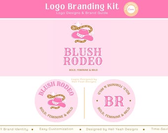 Cowgirl Hat Logo Suite | Editable Canva Templates