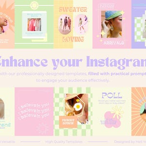 Plantillas de publicaciones de Canva con colores pastel imagen 7
