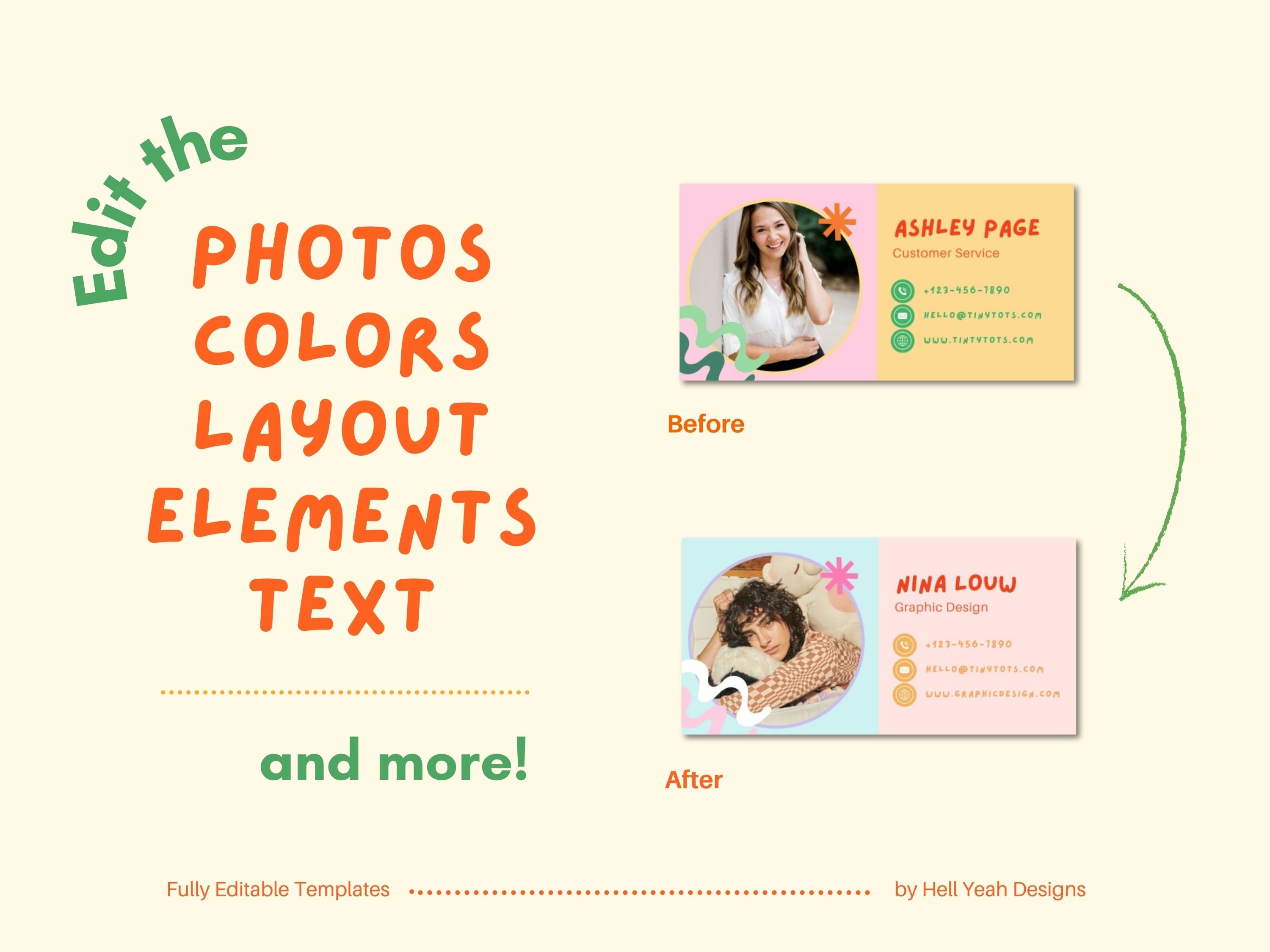 Tiny Tots E-mail Signature Template Design, Edtable in Canva - Etsy