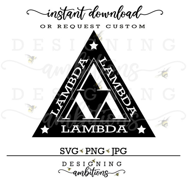 Revenge of the Nerds, Tri-Lambda SVG - Cutting file Instant download SVG for heat transfer or sublimation.