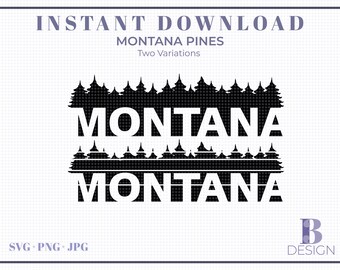 PINOS DE MONTANA . Descarga instantánea: png y svg, planchado, Cricut para camiseta, taza, etc.