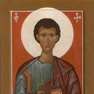 Holy Apostle Thomas. Unbeliever. Orthodox icon. Original hand-painted icon. Name day gift. Wooden icon. Individual orders. Made in Ukraine.