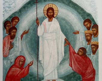Jesus Christ Resurrection,  Byzantine icon,modern icon