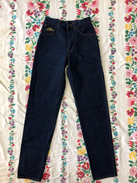 navy mom jeans