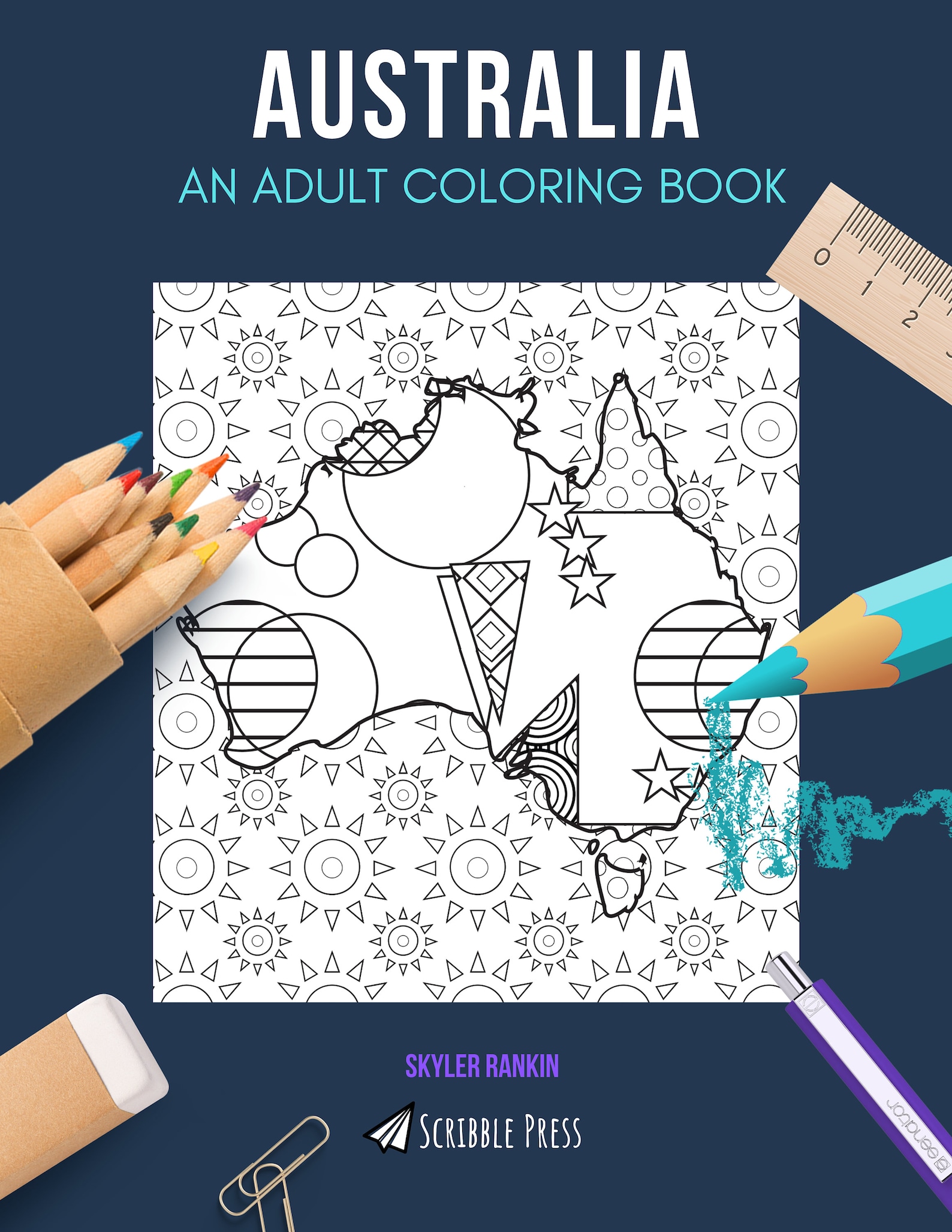 Australia Coloring Book for Adults Etsy