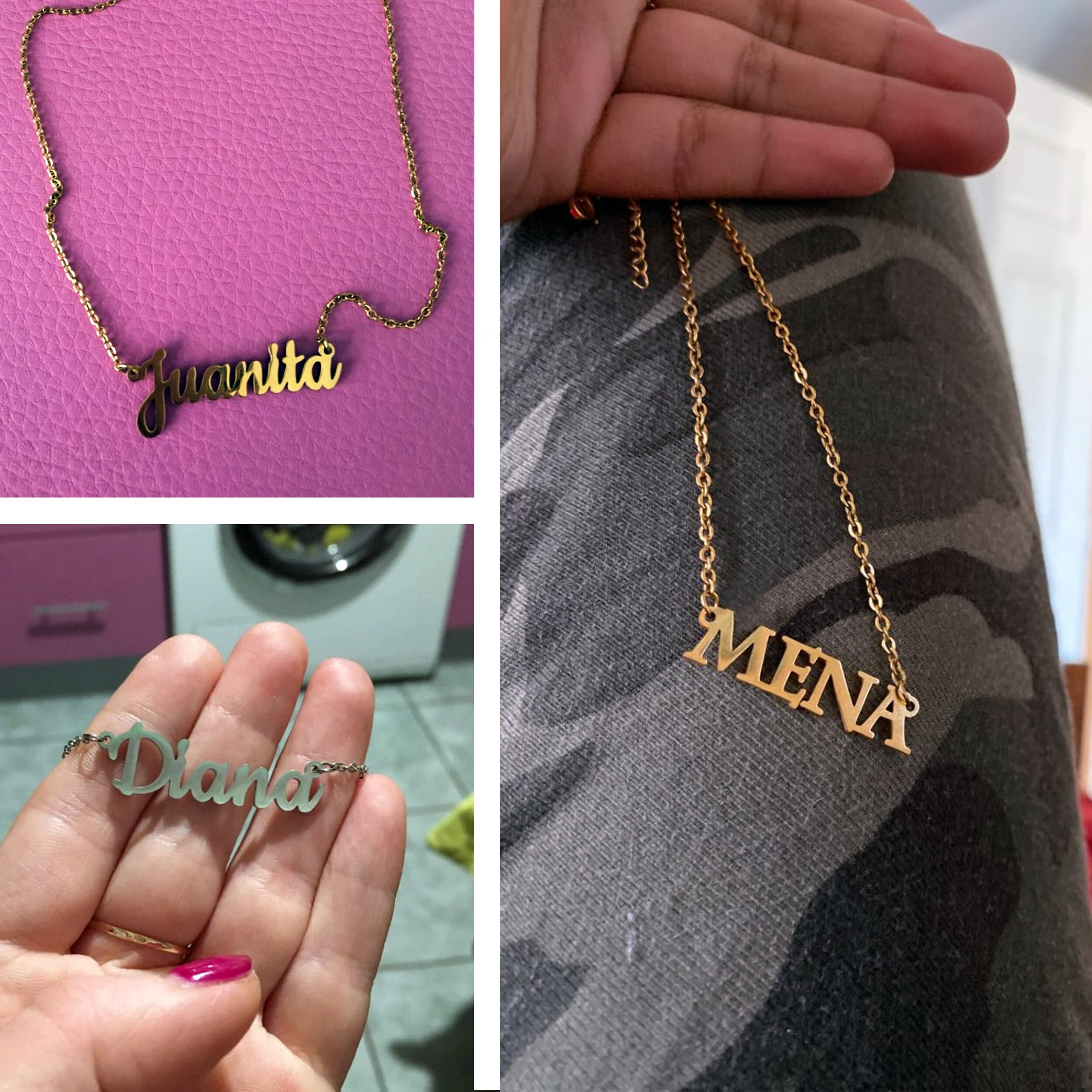 Custom Gold Choker Personalised Name Handwriting Necklace | Etsy