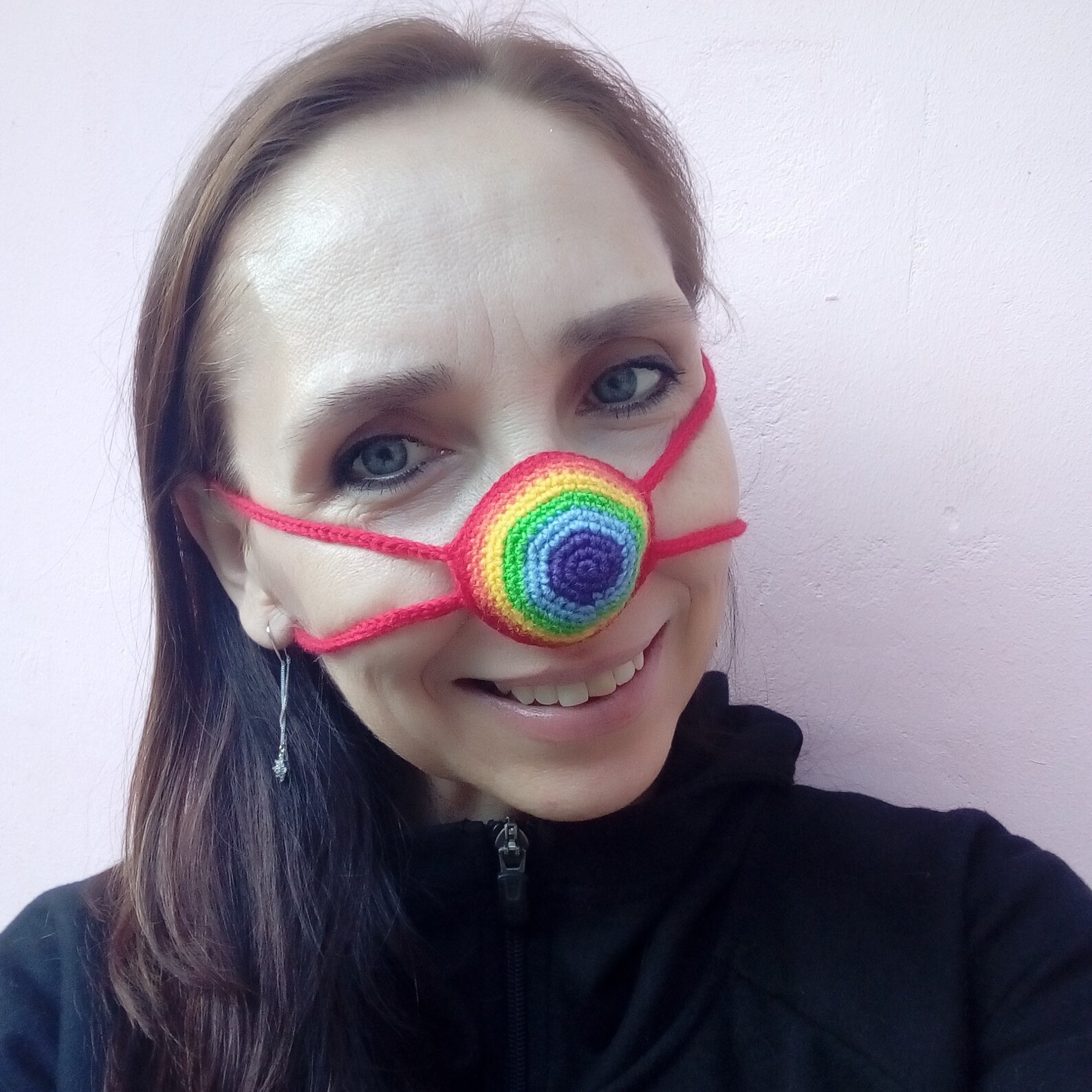 Crochet nose warmer Wool rainbow hat for nose LGBT pride | Etsy