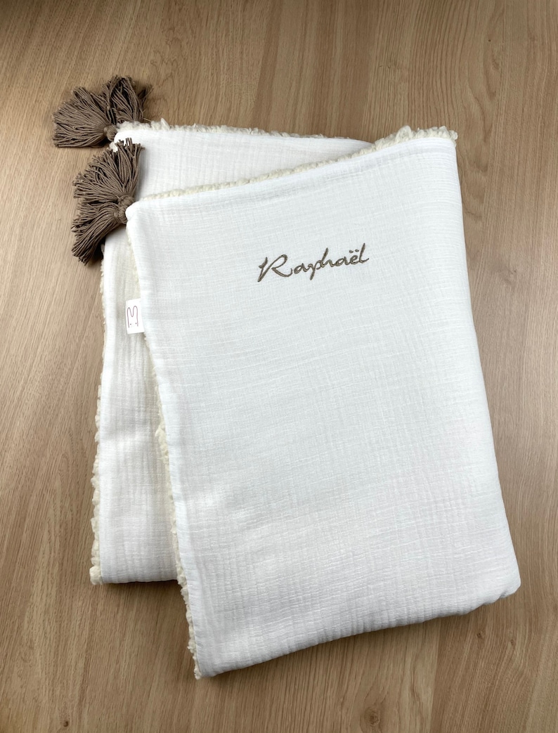 Couverture Bebe En Gaze De Coton Personnalisee Etsy France