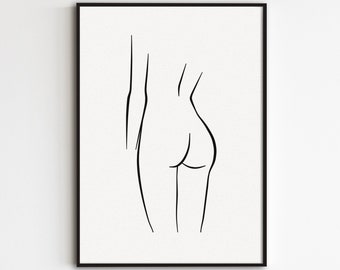 Nude Butt Poster - Etsy