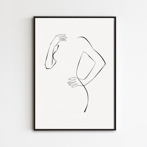 Woman Silhouette Line Art, Body Line Drawing, Abstract Female Body Art, Minimalist Woman Drawing, Minimal Line Art Woman