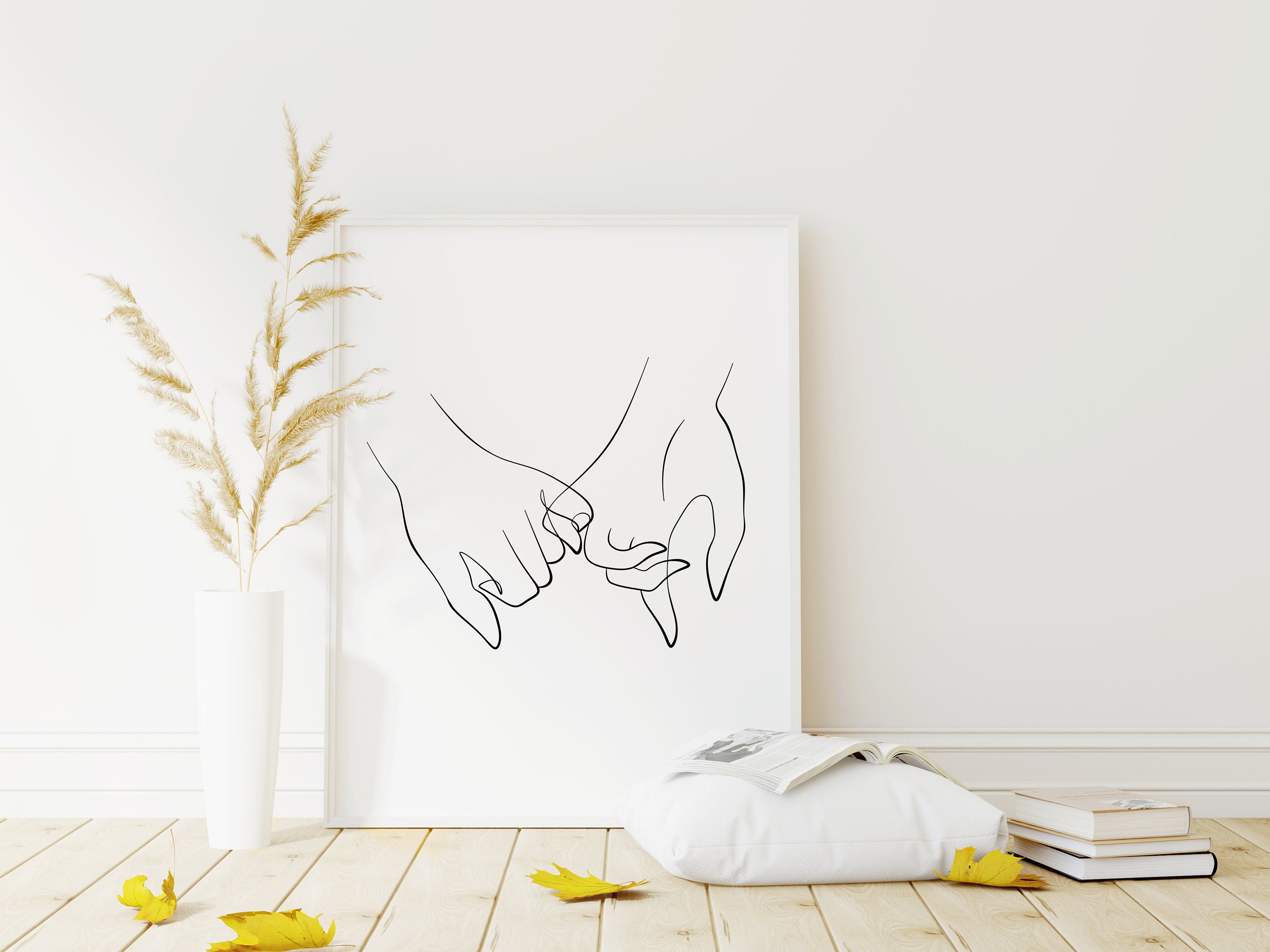 Pinky Promise Print, Pinky Swear Art, Holding Hands Line Art, Couple Hands  Drawing, Minimalist Hands Poster, Abstract Printable Wall Art -  Canada