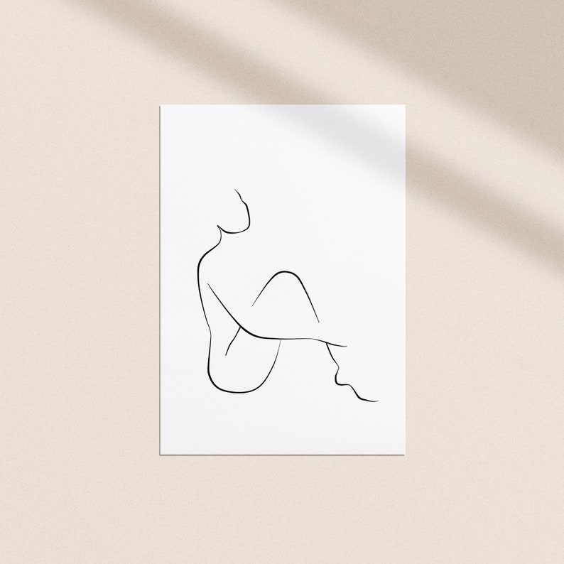 single line drawing body