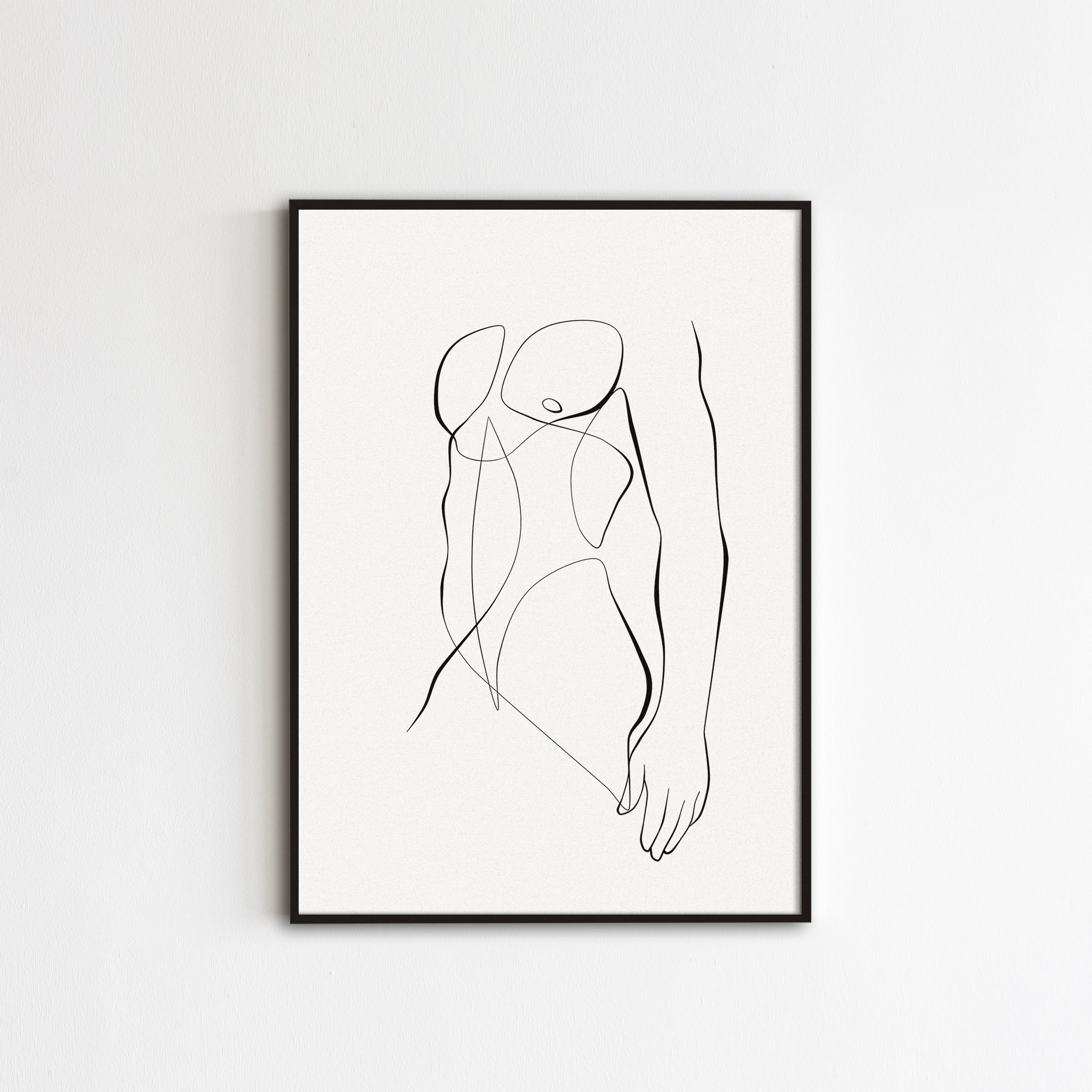 Male Body Line Art Abstract Man Wall Art One Line Drawing Etsy