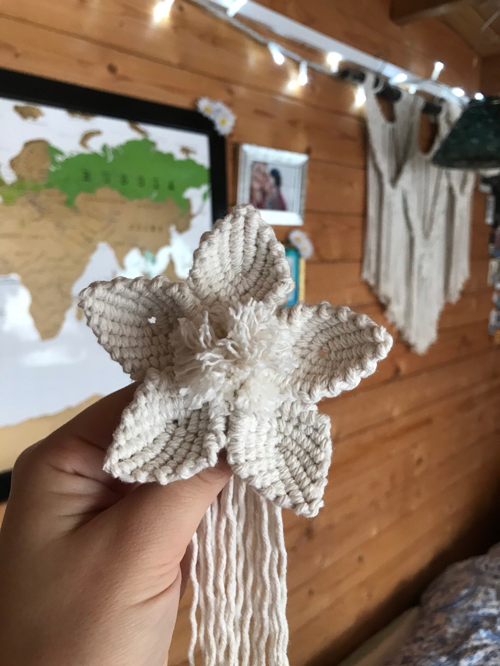 Macrame Hanging Flowers Handmade in Cornwall Etsy