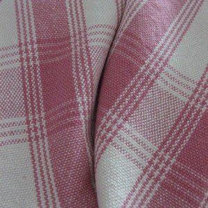Baby Blanket in Rose Pink and Natural - 100% Cotton Hand Woven