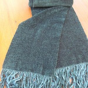 Hand Woven Rayon Chenille Scarf image 1