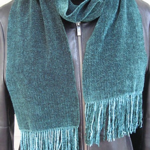 Hand Woven Rayon Chenille Scarf image 4