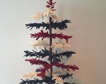 Árbol lanudo de fieltro