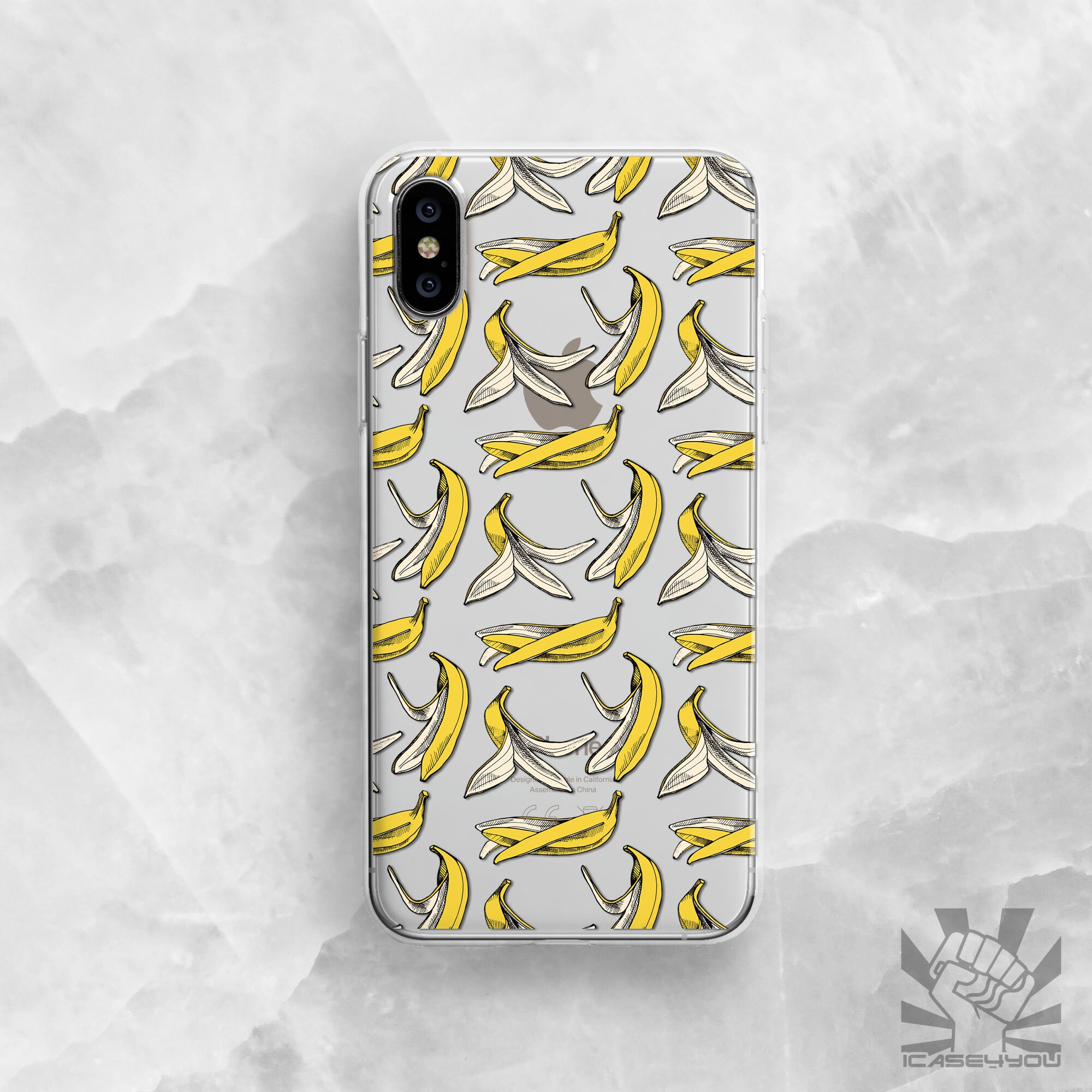 Banana peel Phone Case artistic iphone xs doodles M31s case Etsy