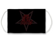 Hail Satan Pentagram Sublimation Face Mask