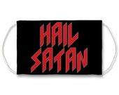 Hail Satan Sublimation Face Mask