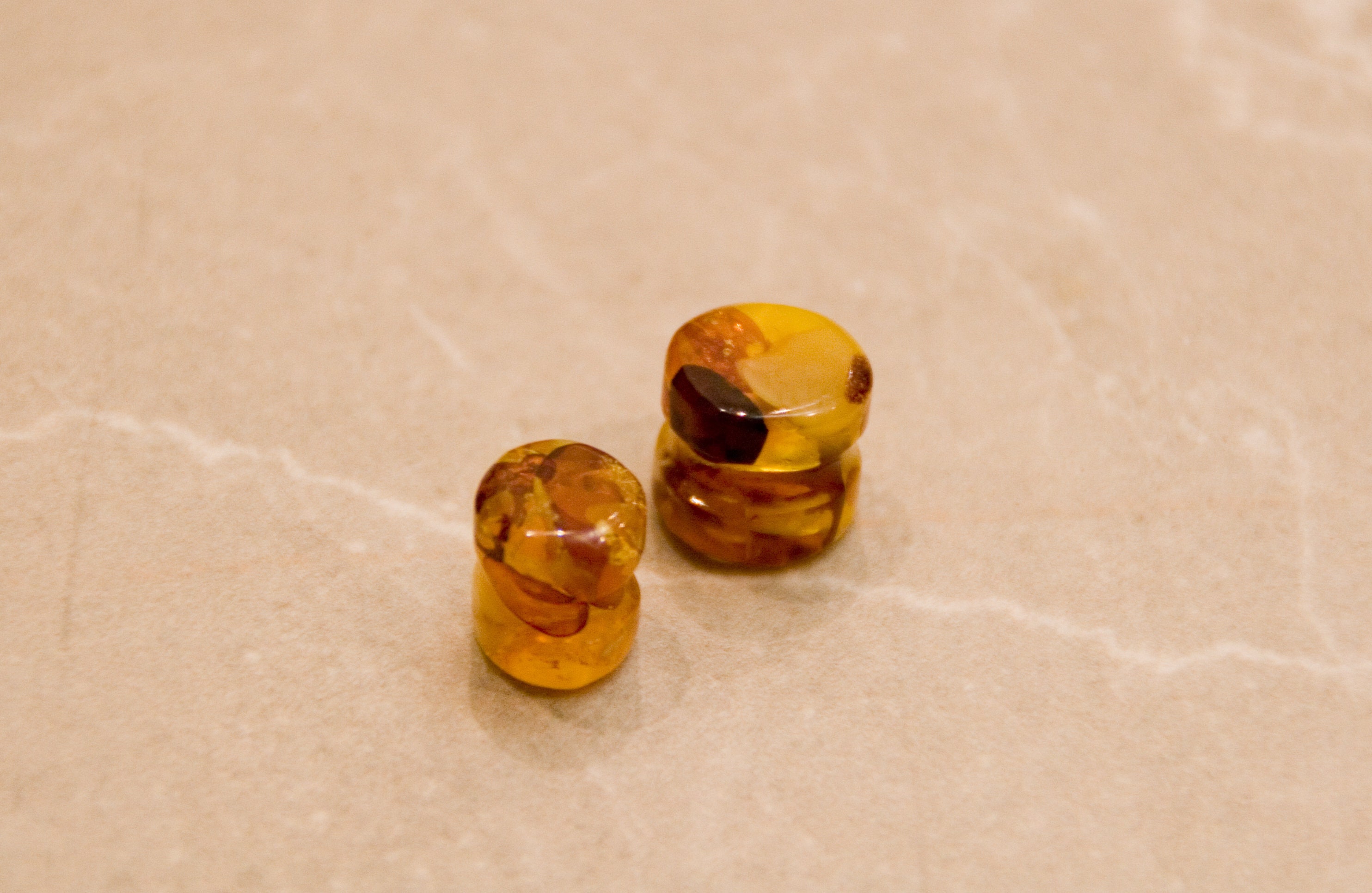Amber plugs set Naturale stone plugs earrings 00 and size 0 Etsy