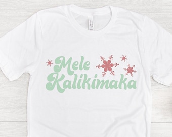 Mele Kalikimaka Svg, Hawajskie Boże Narodzenie Svg, Tropikalne Boże Narodzenie Svg, Plik do cięcia dla Cricut i Silhouette