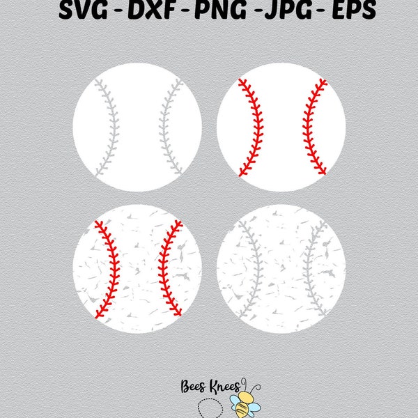 Baseball Svg, Distressed Baseball Svg, Baseball Iron On, Cut file for Cricut and Silhouette