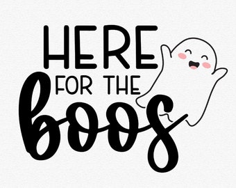 Aquí para el archivo Boos Svg, Ghost Svg, Halloween Cut para Cricut y Silhouette