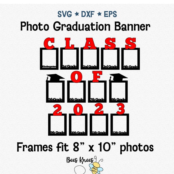 Graduation Photo Banner Svg, 8 x 10 Photo Banner Svg, Graduation Party Decorations Svg