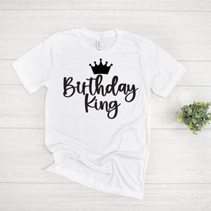 Cumpleaños Rey Svg, Cumpleaños Rey Camiseta, Cumpleaños Rey Copa de Vino, Cricut y Silhouette Cut Files