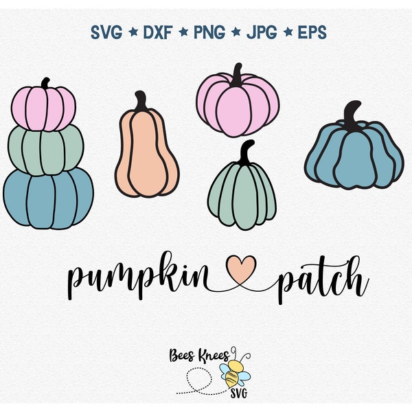 Pumpkin Svg, Stacked Pumpkins Svg, Fall Svg, Cute Pumpkins Svg, Cut file for Cricut and Silhouette