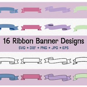 Ribbon Banner svg, Banner svg, Label svg, Cricut oder Silhouette Cut File