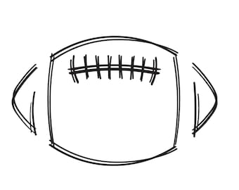 Sketch Football Svg, Football Svg, Football Drawing Svg, Football Stitches Svg, Football Laces Svg, Cut file for Cricut and Silhouette