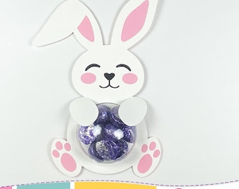 Bunny Candy Holder Svg, DIY Candy Holder Svg, Easter Candy Holder, Cut File for Cricut or Silhouette