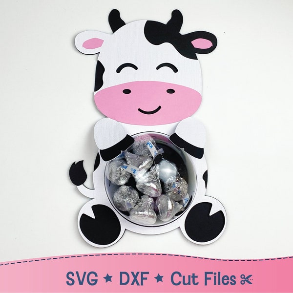 Cow Dome Candy Holder Svg, Baby Shower Favor, Birthday Party Favor, Cricut Cut File