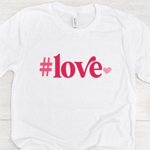 Hashtag Love Svg, #Love SVG, Valentijnsdag Svg, Retro Modern SVG, Cut-bestand voor Cricut en Silhouette