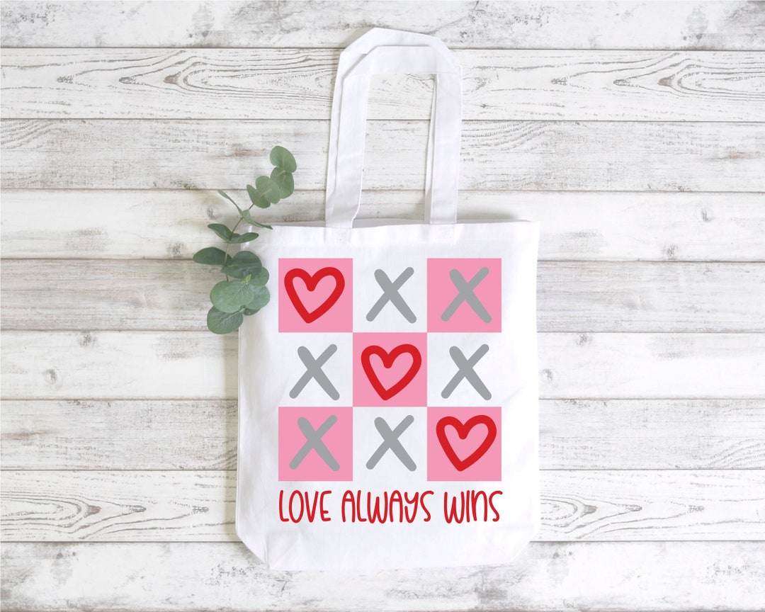Tik Tac Toe Svg, Valentine's Day Svg, Love Always Wins SVG, Cut File ...