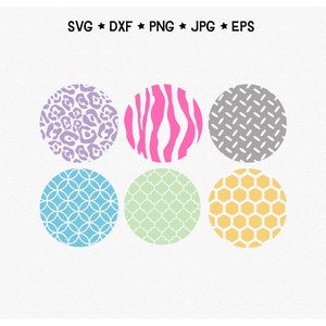 Round Pattern SVG, Keychain Svg, Circle Patterns Svg, Background Svg, Key Ring Svg, Cricut Cut File image 4