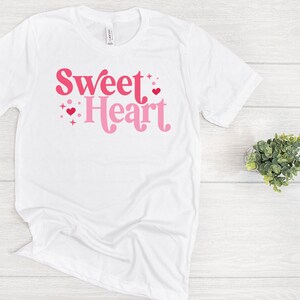 Sweet Heart Svg, Valentine's Day Svg, Retro Modern SVG, Cut File for ...