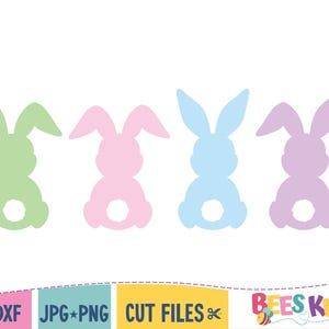 Silhouette lapin Svg, Svg de lapin de Pâques, Svg de lapin, fichier de coupe pour Cricut et Silhouette