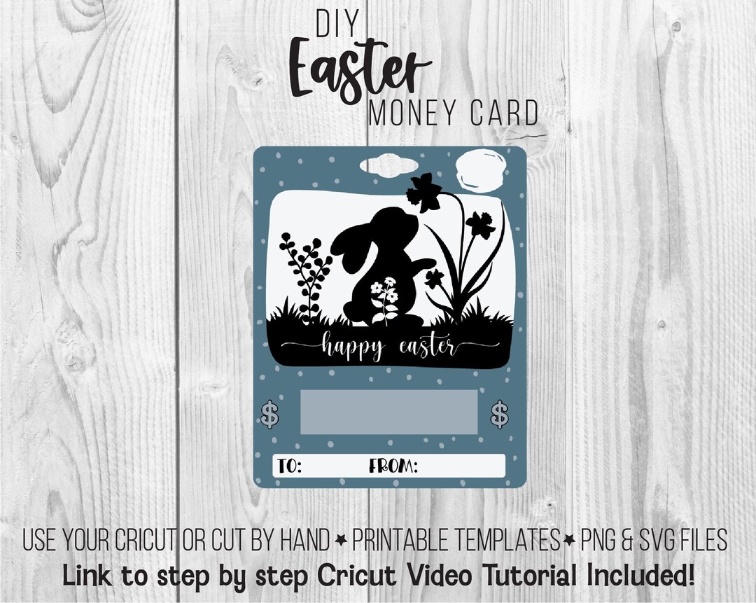 Printable Easter Money Card, Lip Balm Pouch Money Card, Easter Cash ...