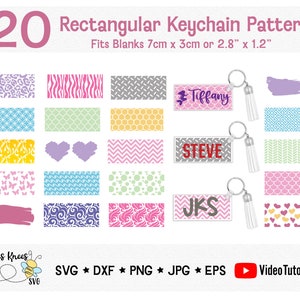 Wzór prostokąta SVG, Brelok SVG, Wzory prostokątne SVG, Tło SVG, Brelok SVG, Plik Cricut Cut