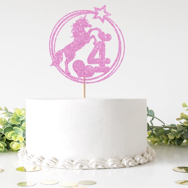 Sweet-Tops Personalised Unicorn Rectangle Edible Cake Topper – Rainbow Theme, Icing, Made In UK