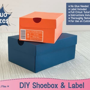 Sneaker Shoebox SVG, Mini Tiny Small Shoebox Template, Cricut or Silhouette Cut File