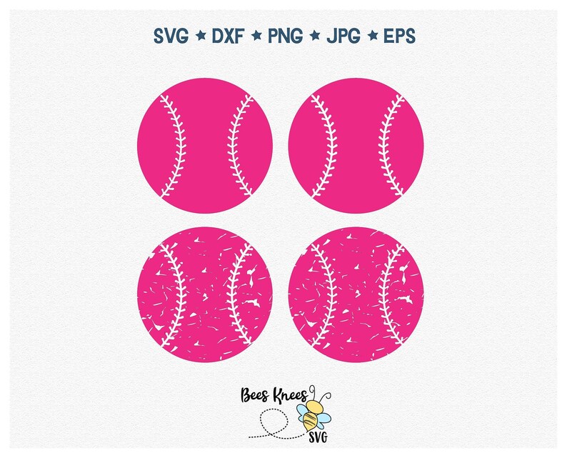 Pink Baseball Pattern Pink Baseball Svg, Distressed Baseball Svg, Girlfriend Baseball, Cut ...