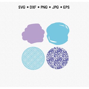 Round Pattern SVG, Keychain Svg, Circle Patterns Svg, Background Svg, Key Ring Svg, Cricut Cut File image 6