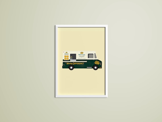 Del's Lemonade Truck 8x10 Illustration Print