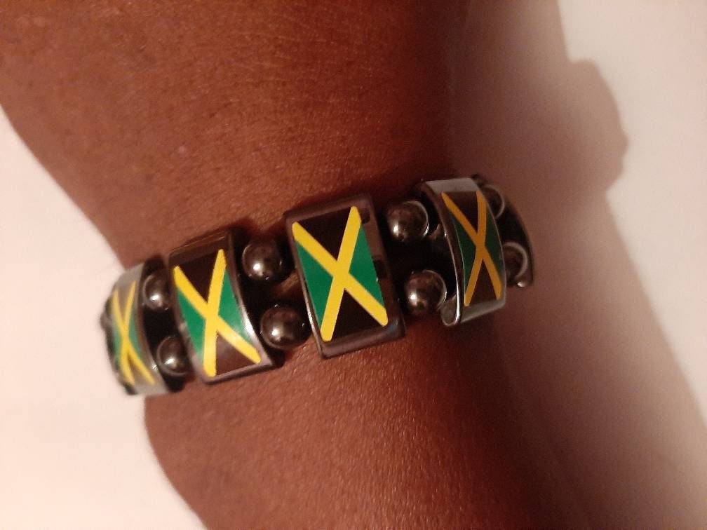 Jamaican Braceletsbracelethand Band Etsy