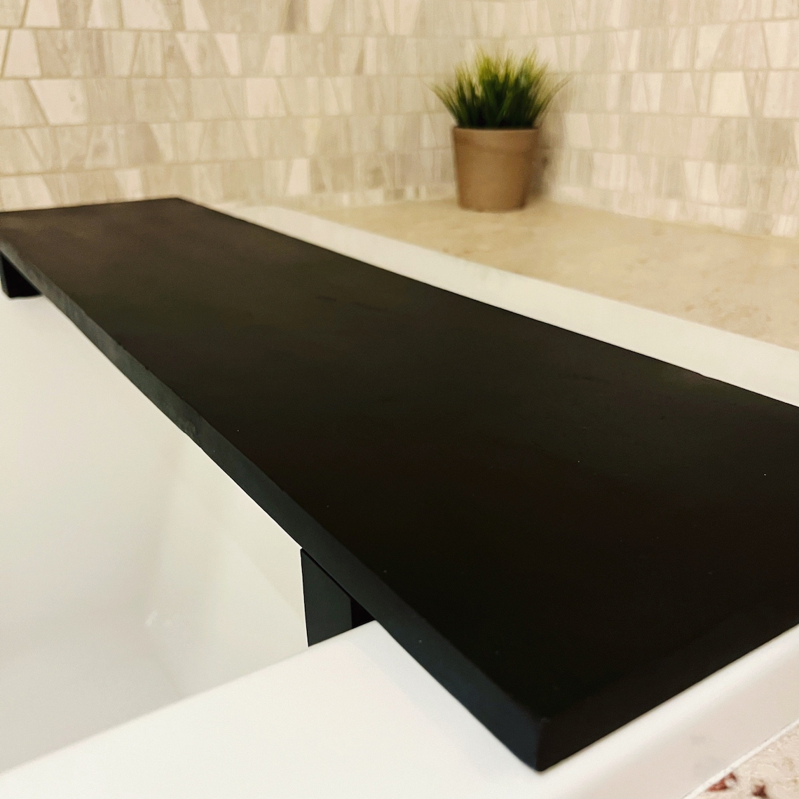 Matte Black Bathtub Caddy Tray Bath Tray Tray for Bathroom Etsy